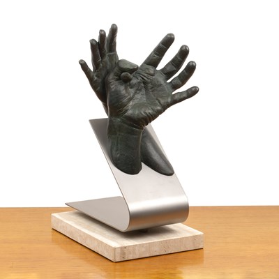 Lot 124 - Lorenzo Quinn (b.1966) 'With you', bronze...