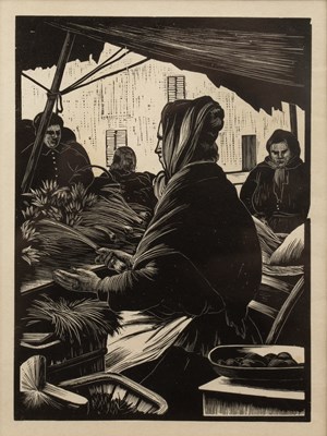 Lot 486 - Clare Leighton (1901-1989) Vegetable Seller,...