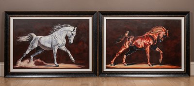 Lot 263 - M D Meyer, 20th century school, a collection of twenty-three pictures of horses