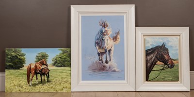 Lot 263 - M D Meyer, 20th century school, a collection of twenty-three pictures of horses