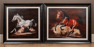Lot 263 - M D Meyer, 20th century school, a collection of twenty-three pictures of horses