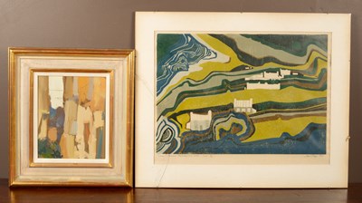 Lot 397 - Two pictures to include John Stops (British,1925-2002)