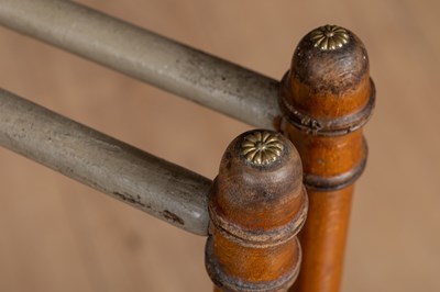 Lot 320 - A Regency faux bamboo towel rail