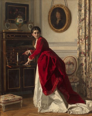 Lot 270 - Charles Baugniet (1814-1886) The letter - a...