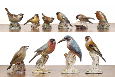 Lot 313 - Ten Royal Worcester porcelain models of...