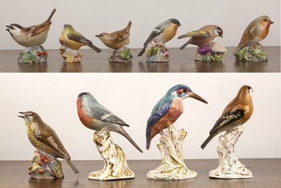 Lot 313 - Ten Royal Worcester porcelain models of...