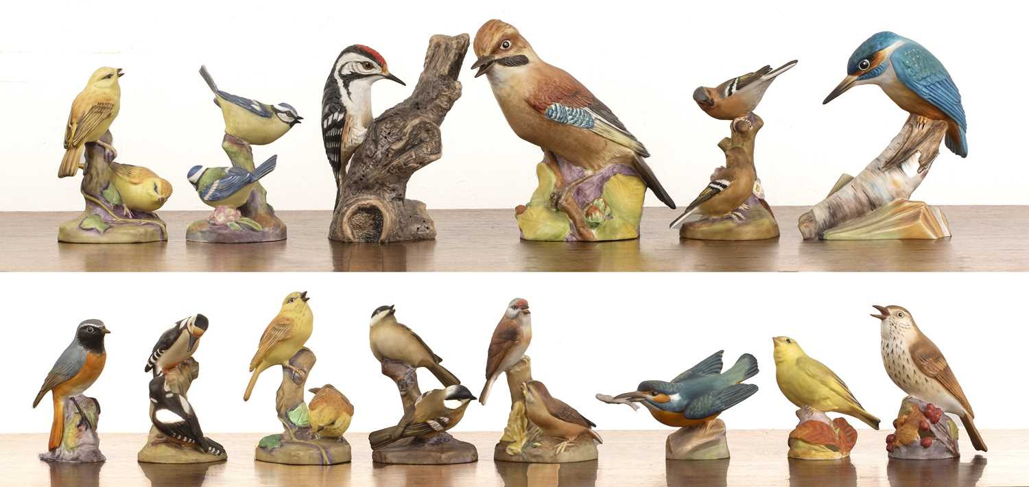 Lot 316 - Collection of twelve Royal Worcester bird