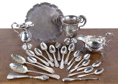 Lot 184 - Collection of miscellaneous silver comprising...