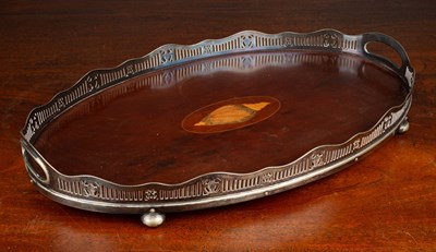 Lot 304 - A mahogany tray