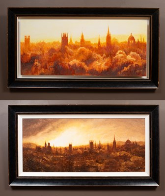 Lot 282 - A Reynolds, a pair of cityscapes of Oxford's Spires