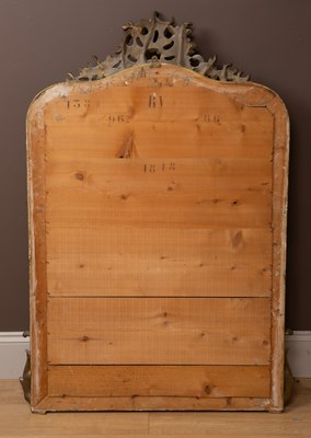 Lot 309 - A French Rococo style wall mirror