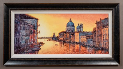 Lot 290 - A Reynolds, five townscapes, three of Venice...