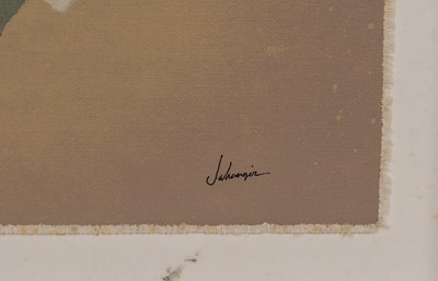 Lot 292 - Jahangir Hossain five abstract studies of nudes together with one other abstract Madonna and child