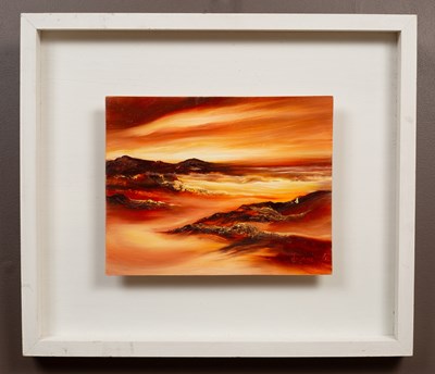 Lot 295 - Four abstract landscapes