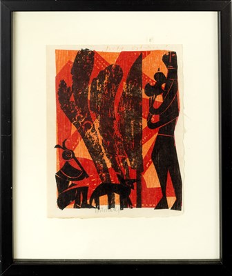 Lot 30 - Helmut Grieshaber (1909-1981) Figures and...