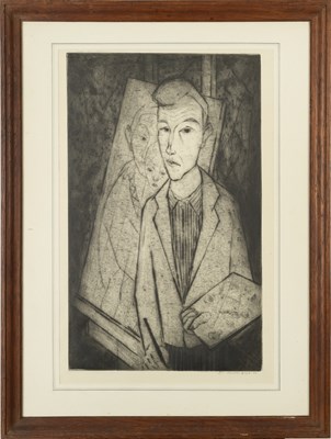 Lot 98 - Gustav Stettler (1913-2005) Self Portrait,...