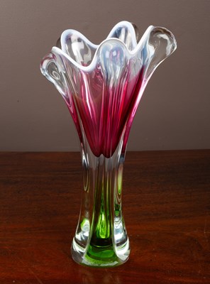 Lot 55 - A 1960's glass vase