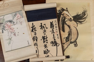 Lot 440 - Three Chinese scrolls