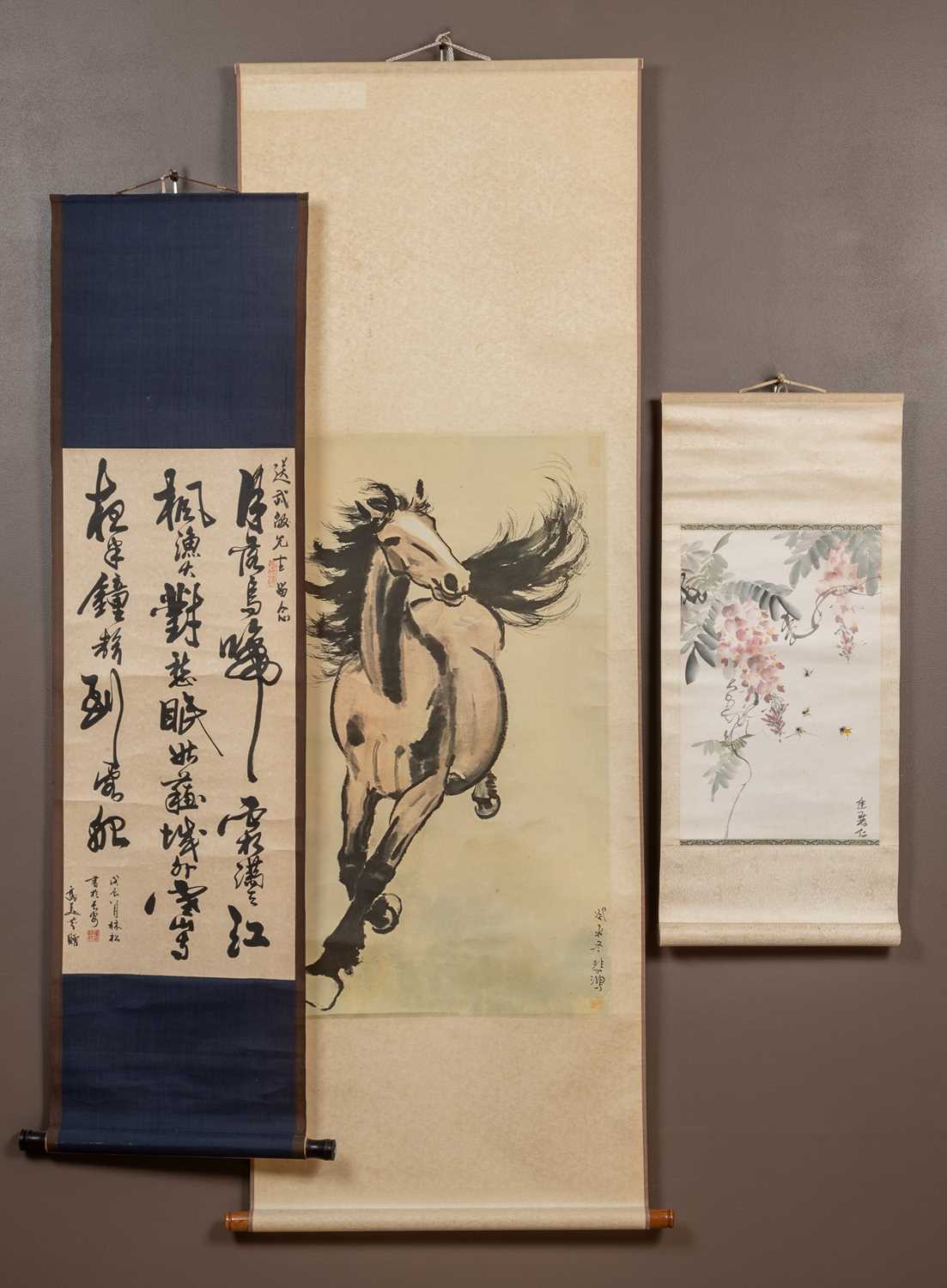 Lot 440 - Three Chinese scrolls