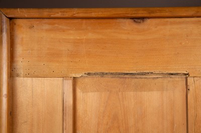 Lot 341 - An old pine blanket box or chest