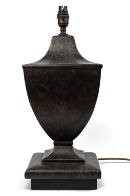 Lot 267 - A painted metal table lamp