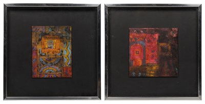 Lot 129 - Modern Bulgarian School, two abstract compositions