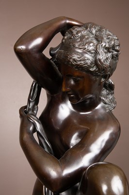 Lot 543 - In the manner of Antonio Susini, a bronze statue of the crouching Venus
