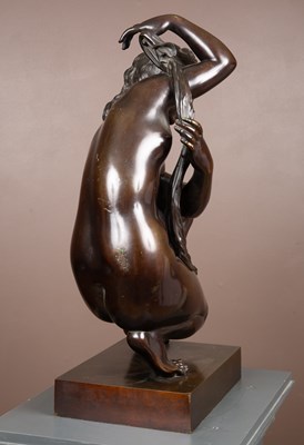 Lot 543 - In the manner of Antonio Susini, a bronze statue of the crouching Venus