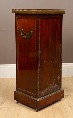 Lot 507 - A French restoration style mahogany pot cupboard