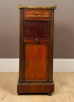 Lot 507 - A French restoration style mahogany pot cupboard