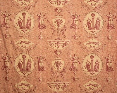 Lot 418 - Two pairs of curtains with pelmets