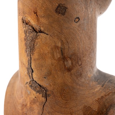 Lot 1105 - A tribal carved wooden bust