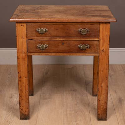 Lot 1072 - A fruitwood side table