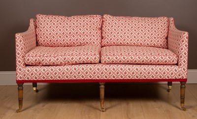 Lot 502 - A George III three-seater sofa