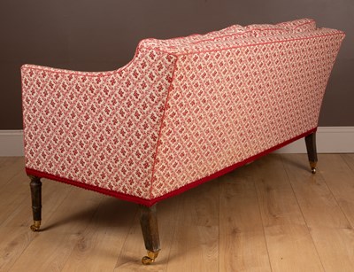 Lot 502 - A George III three-seater sofa