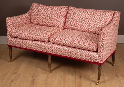 Lot 502 - A George III three-seater sofa