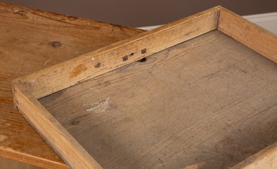 Lot 2 - A Regency style 19th century pine side table