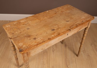 Lot 2 - A Regency style 19th century pine side table