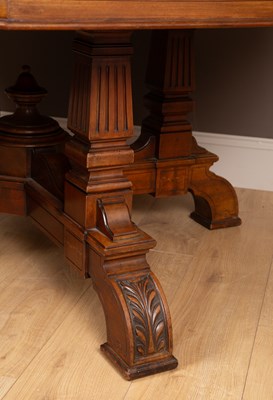 Lot 358 - A walnut octagonal dining table