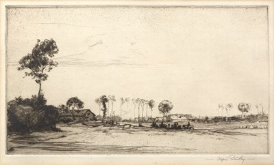 Lot 105 - Alfred Bentley (1879-1923) 'Landscape with...