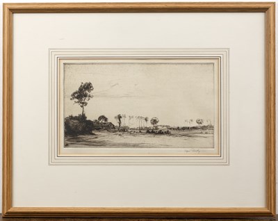 Lot 105 - Alfred Bentley (1879-1923) 'Landscape with...