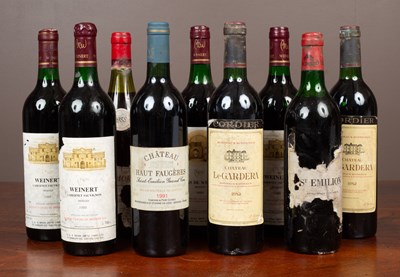 Lot 393 - Nine bottles of red