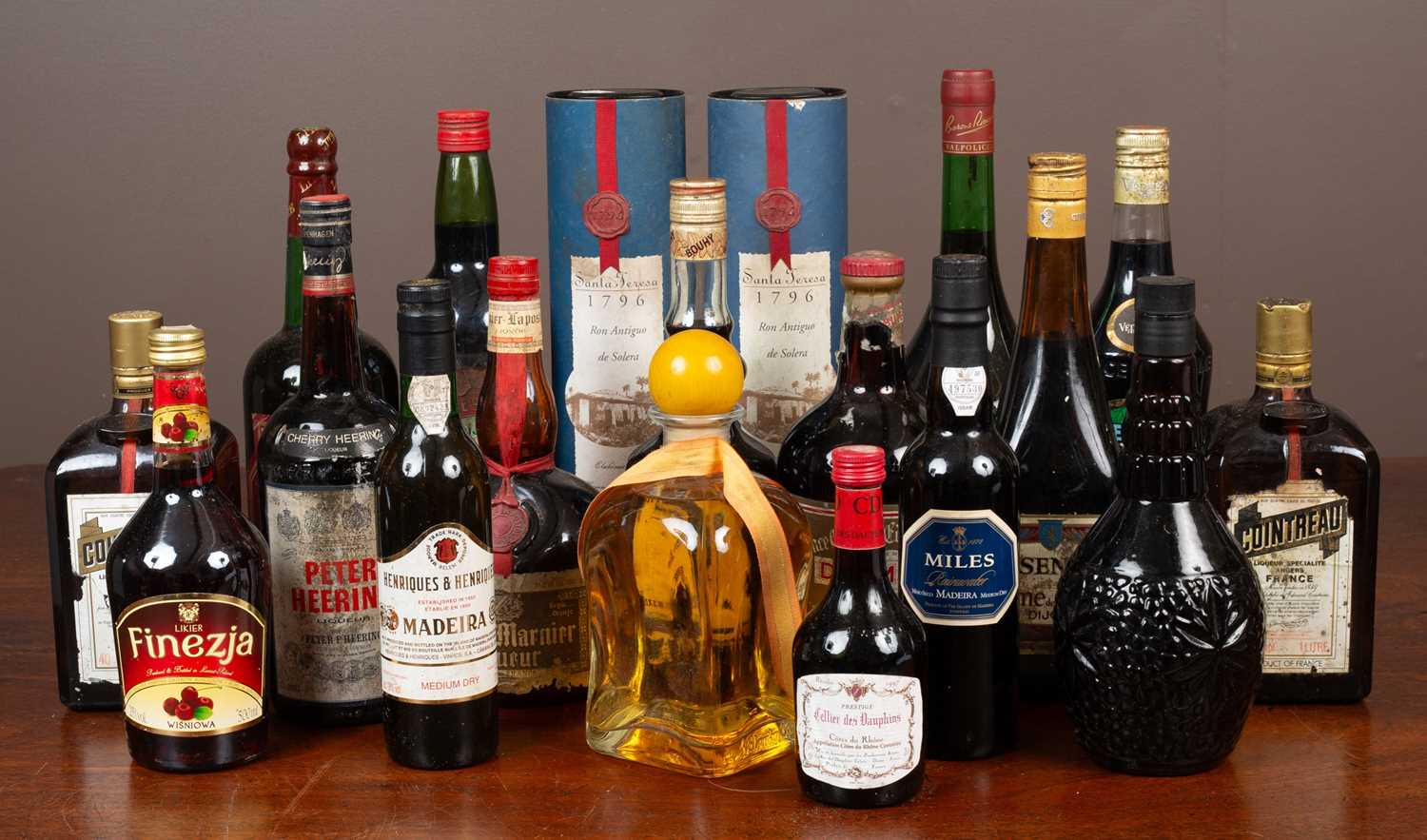 Lot 394 - A collection of spirits and liqueurs