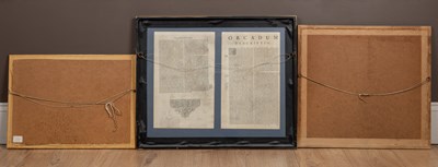 Lot 398 - Two maps and a print to include Willem Jansz Blaeu, 'Orcadum et Schetlandiae'