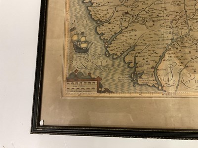 Lot 398 - Two maps and a print to include Willem Jansz Blaeu, 'Orcadum et Schetlandiae'