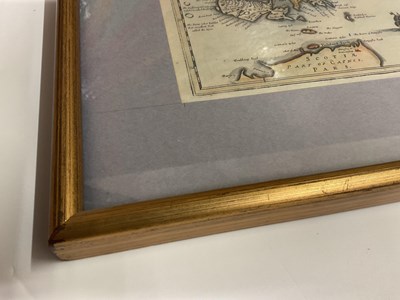 Lot 398 - Two maps and a print to include Willem Jansz Blaeu, 'Orcadum et Schetlandiae'