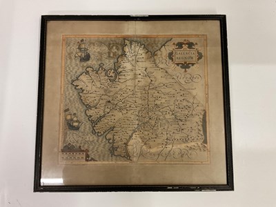 Lot 398 - Two maps and a print to include Willem Jansz Blaeu, 'Orcadum et Schetlandiae'