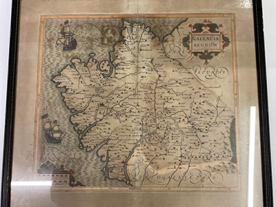 Lot 398 - Two maps and a print to include Willem Jansz Blaeu, 'Orcadum et Schetlandiae'