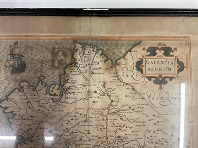 Lot 398 - Two maps and a print to include Willem Jansz Blaeu, 'Orcadum et Schetlandiae'