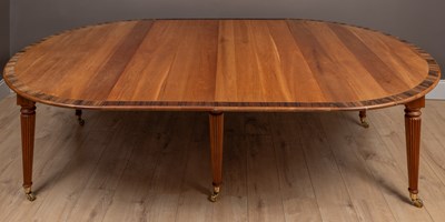 Lot 188 - A modern cedarwood dining table